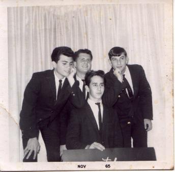 Dave as a Kid w/ Jerry Wein, Jerry Freed, & Tommy Berg. The Gaylords. Pic taken in Dave's parent's living room