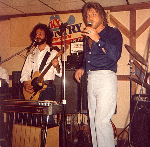 Dave w/ Gary Miller. Christophers Nite Club, 1982
